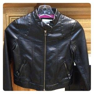 Faux leather jacket